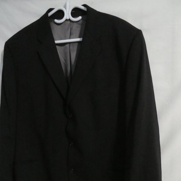 CALVIN KLEIN, 50 L, charcoal suit jacket, 100% wool, dry clean only - Picture 6 of 11